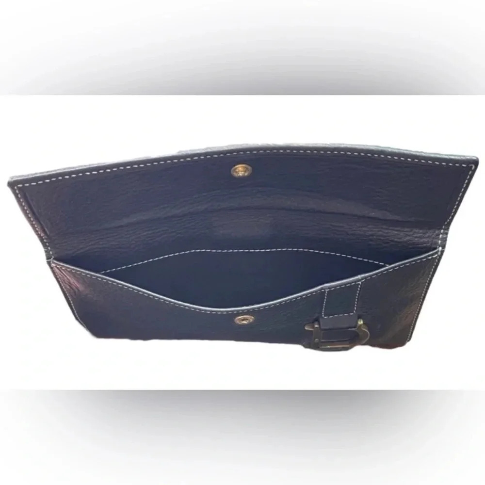 🖤Christian Dior🖤 | 2001 Black Pebbled Leather Trifold Long Wallet - Picture 11 of 14